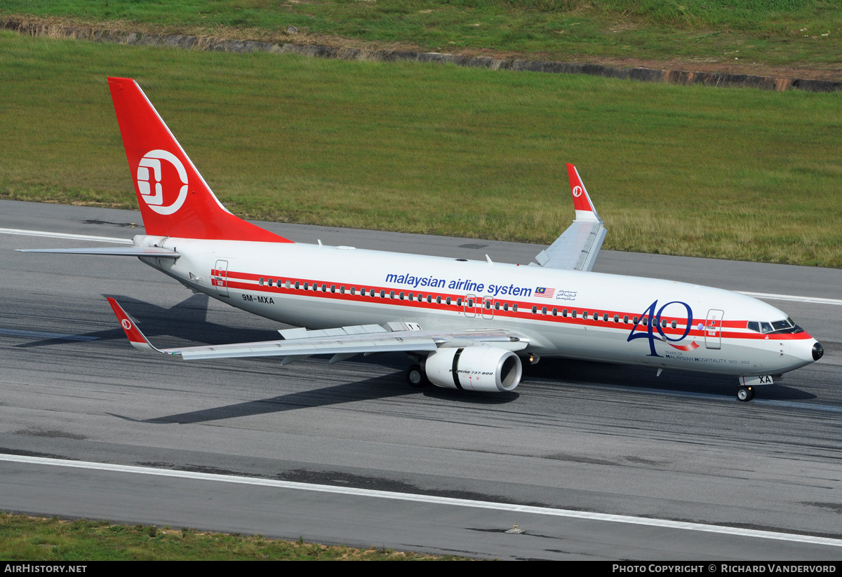 Aircraft Photo of 9M-MXA | Boeing 737-8H6 | Malaysia Airlines | Malaysian Airline System - MAS | AirHistory.net #1251