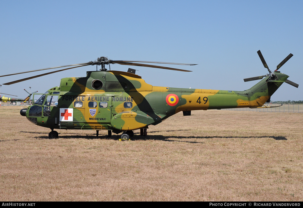 Aircraft Photo of 49 | Aerospatiale IAR-330L Puma | Romania - Air Force | AirHistory.net #1256