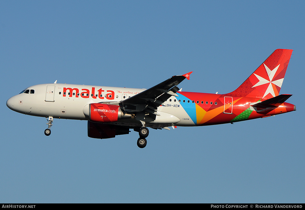 Aircraft Photo of 9H-AEM | Airbus A319-111 | Air Malta | AirHistory.net #1283