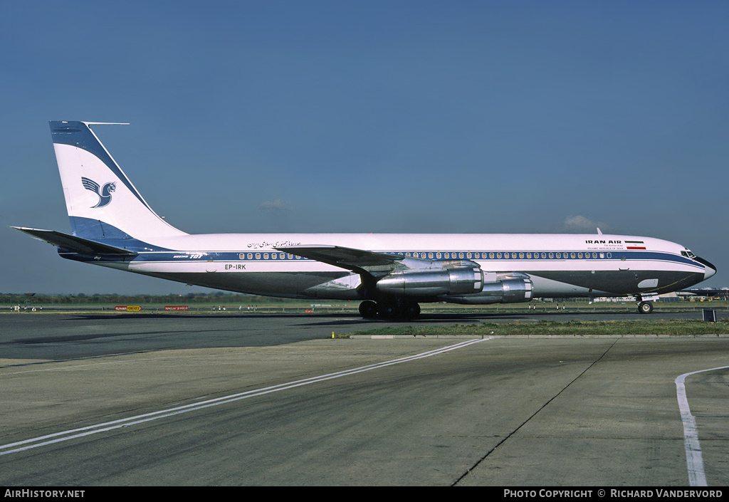 Aircraft Photo of EP-IRK | Boeing 707-321C | Iran Air | AirHistory.net #1306