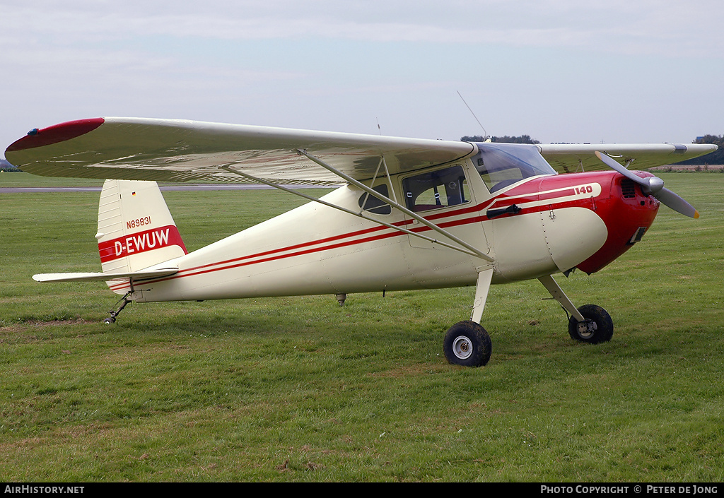 Aircraft Photo of D-EWUW / N89831 | Cessna 140 | AirHistory.net #1311