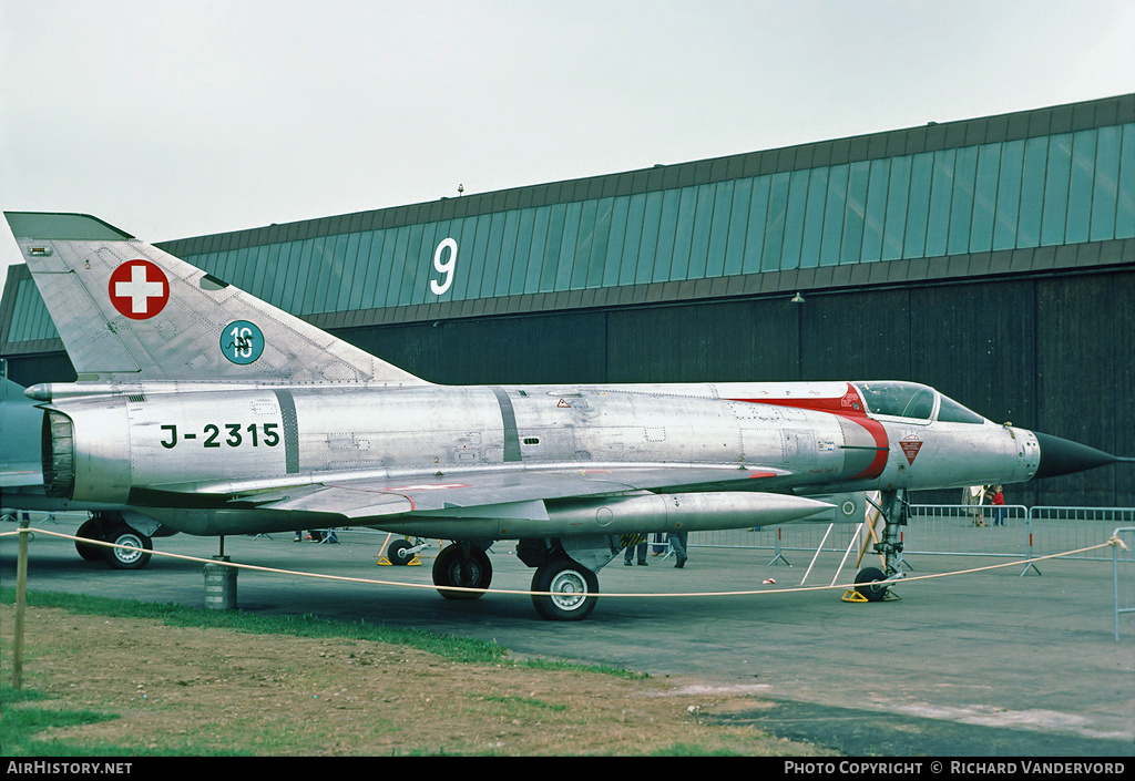 Aircraft Photo of J-2315 | Dassault Mirage IIIS | Switzerland - Air Force | AirHistory.net #1317