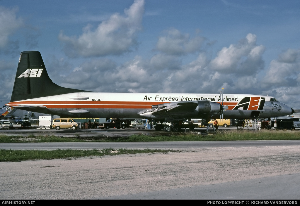 Aircraft Photo of N121AE | Canadair CL-44D4-2 | AEI - Air Express International | AirHistory.net #1328