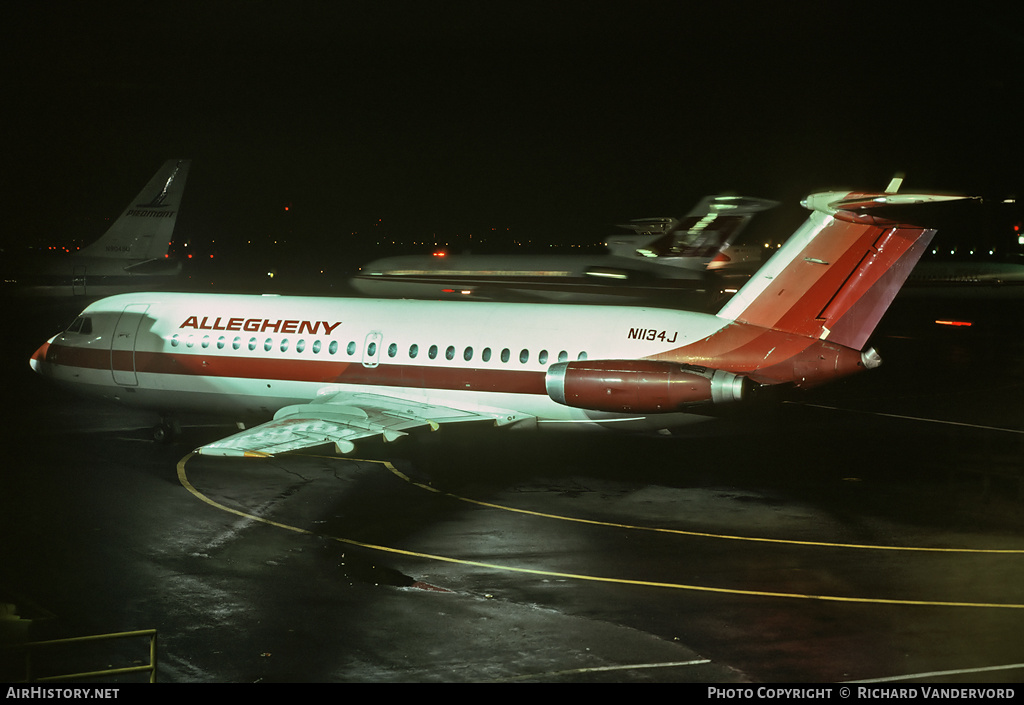 Aircraft Photo of N1134J | BAC 111-203AE One-Eleven | Allegheny Airlines | AirHistory.net #1338