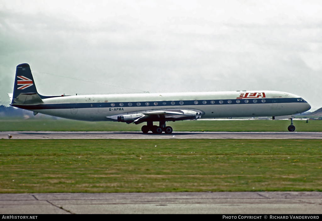 Aircraft Photo of G-APMA | De Havilland D.H. 106 Comet 4B | BEA - British European Airways | AirHistory.net #1341