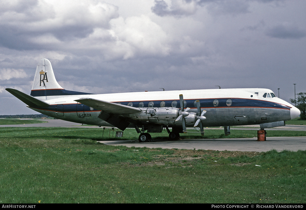 Aircraft Photo of G-CSZA | Vickers 807 Viscount | Royal American Airways | AirHistory.net #1345