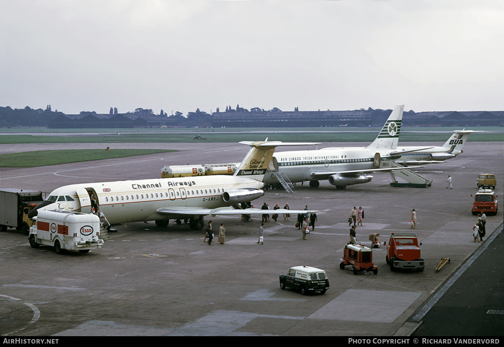 Aircraft Photo of G-AWKJ | BAC 111-408EF One-Eleven | Channel Airways | AirHistory.net #1356