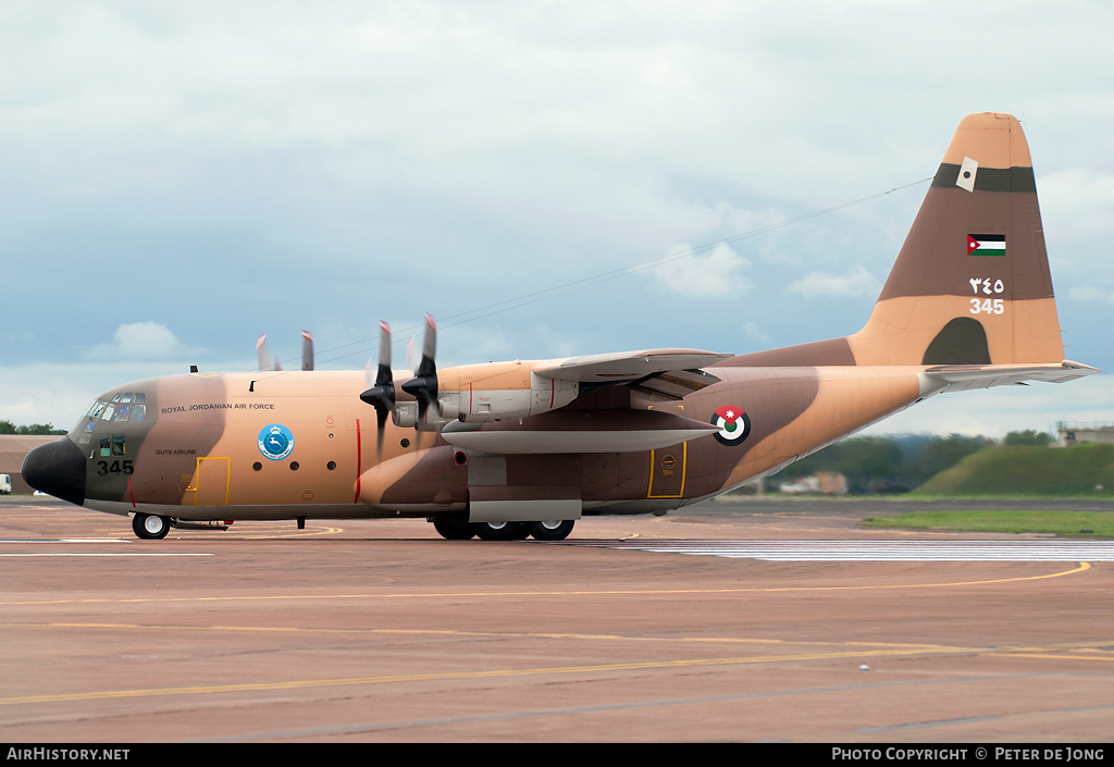 Aircraft Photo of 345 | Lockheed C-130H Hercules | Jordan - Air Force | AirHistory.net #1360