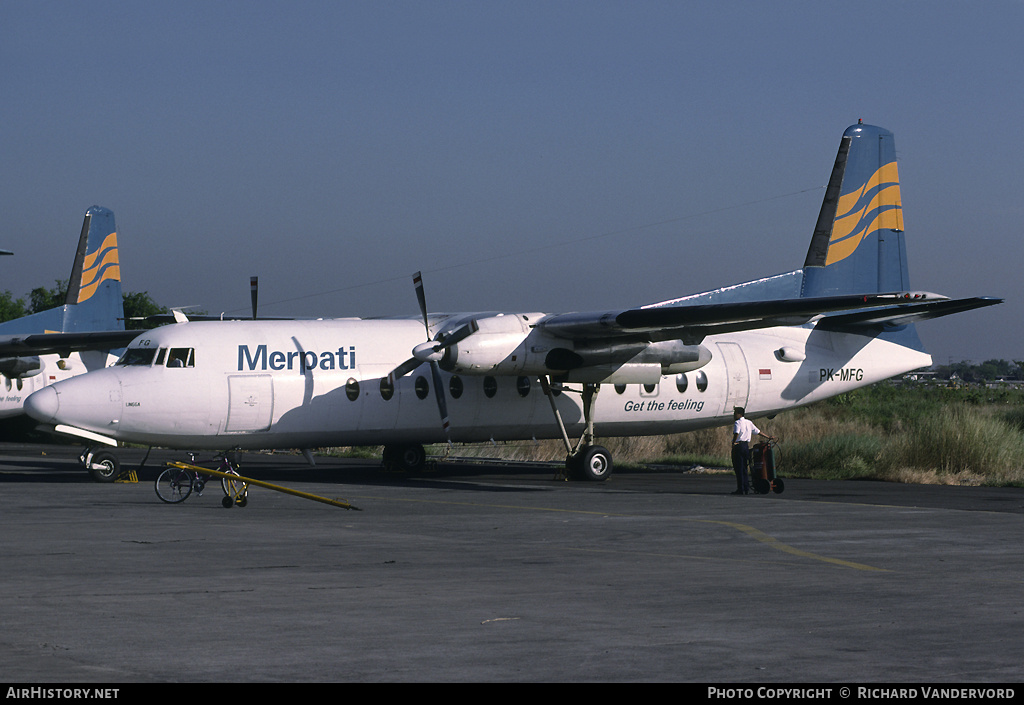 Aircraft Photo of PK-MFG | Fokker F27-500F Friendship | Merpati Nusantara Airlines | AirHistory.net #1386
