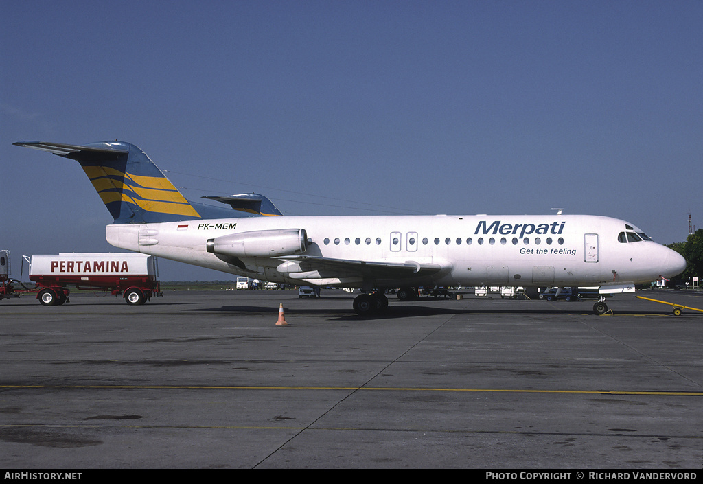 Aircraft Photo of PK-MGM | Fokker F28-4000 Fellowship | Merpati Nusantara Airlines | AirHistory.net #1388