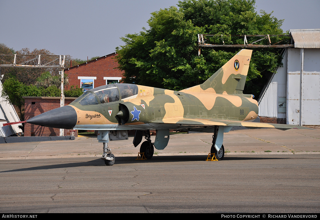 Aircraft Photo of 818 | Dassault Mirage IIIBZ | South Africa - Air Force | AirHistory.net #1402