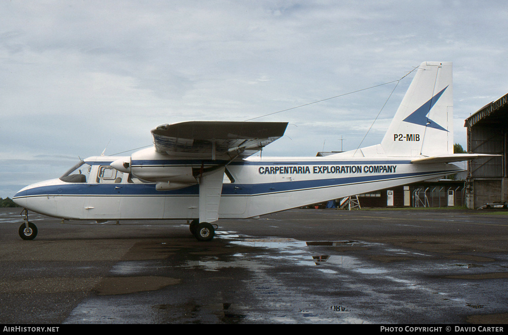 Aircraft Photo of P2-MIB | Britten-Norman BN-2A-20 Islander | Carpentaria Exploration Company | AirHistory.net #1428