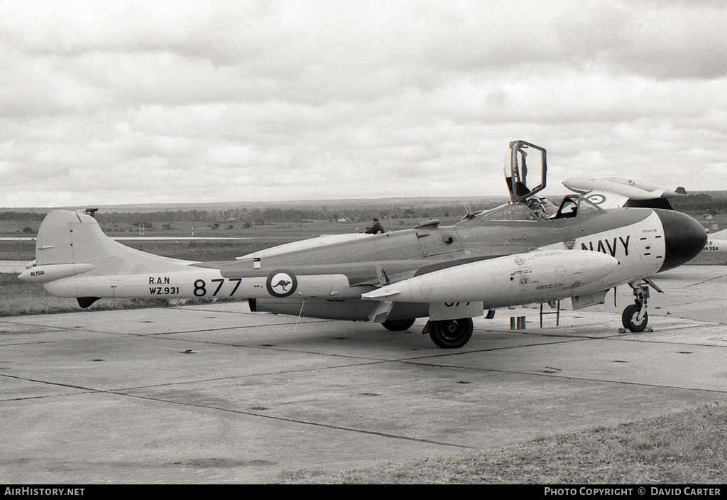 Aircraft Photo of WZ931 | De Havilland D.H. 112 Sea Venom FAW53 | Australia - Navy | AirHistory.net #1430