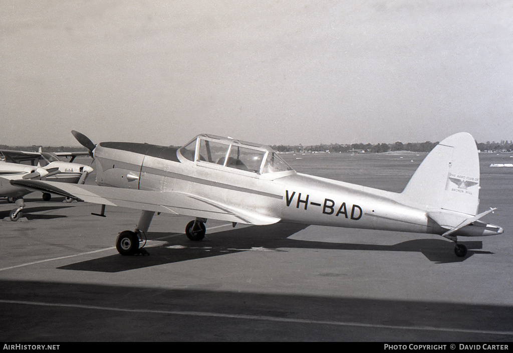 Aircraft Photo of VH-BAD | De Havilland DHC-1 Chipmunk T10 | Aero Club of Broken Hill | AirHistory.net #1436