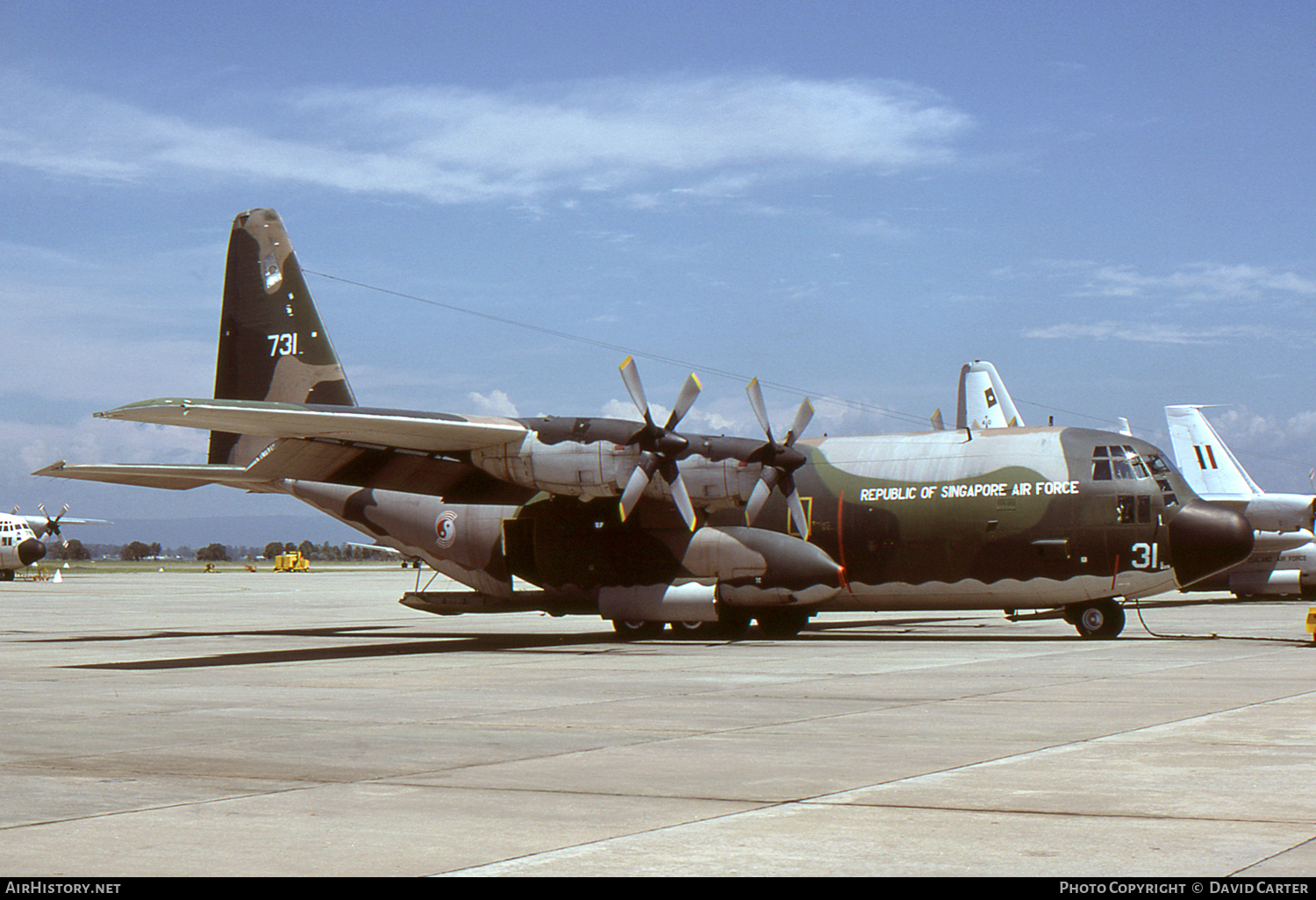Aircraft Photo of 731 | Lockheed C-130H Hercules | Singapore - Air Force | AirHistory.net #1447