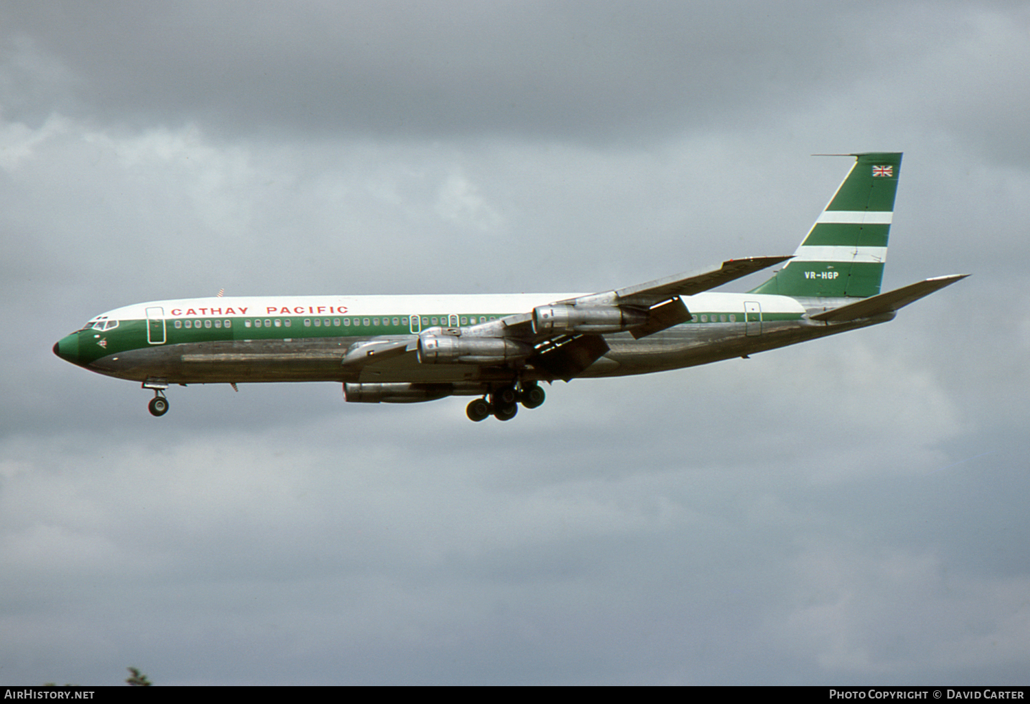 Aircraft Photo of VR-HGP | Boeing 707-351C | Cathay Pacific Airways | AirHistory.net #1496