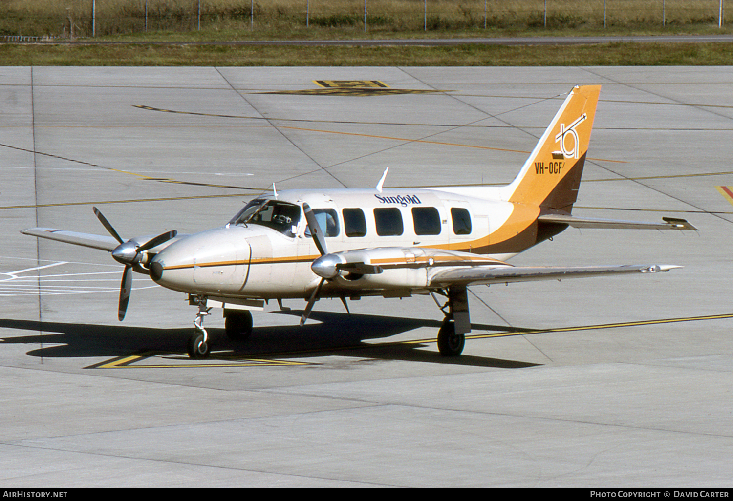 Aircraft Photo of VH-OCF | Piper PA-31-350 T-1020 | Sungold Airlines | AirHistory.net #1500