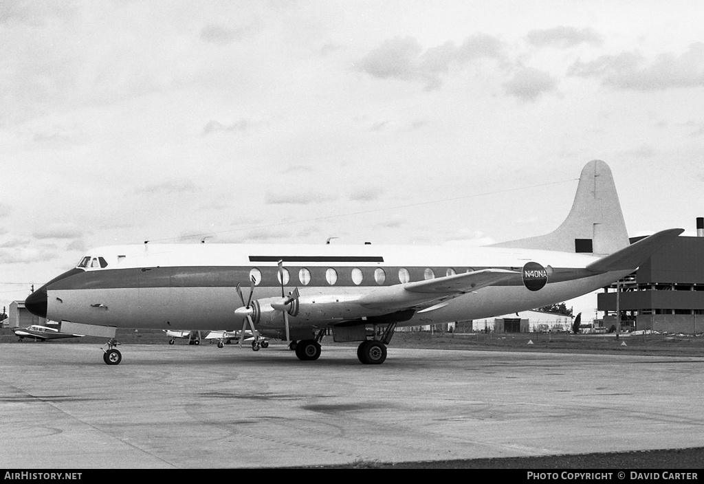 Aircraft Photo of N40NA | Vickers 836 Viscount | AirHistory.net #1537