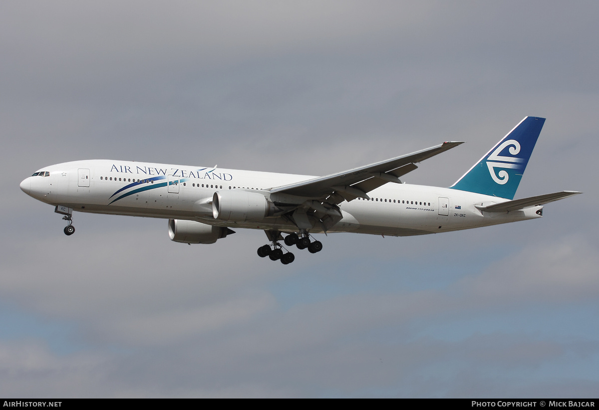 Aircraft Photo of ZK-OKC | Boeing 777-219/ER | Air New Zealand | AirHistory.net #1622