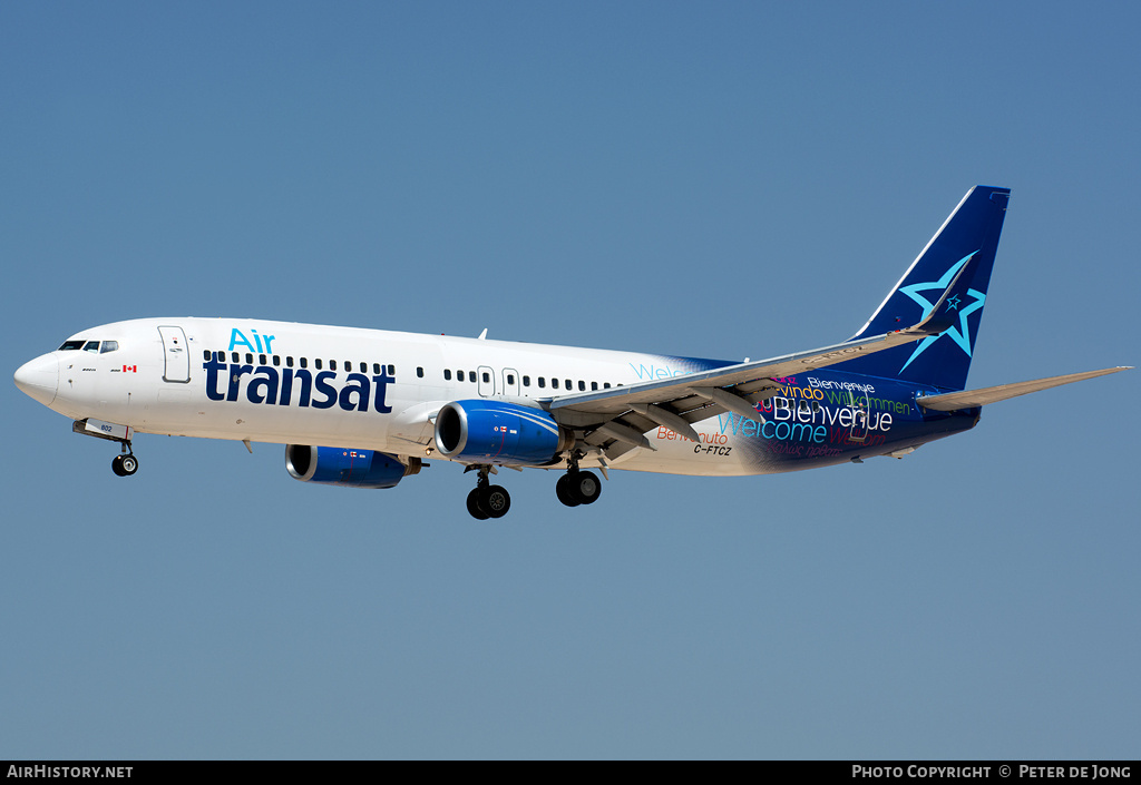 Aircraft Photo of C-FTCZ | Boeing 737-8AS | Air Transat | AirHistory.net #1635