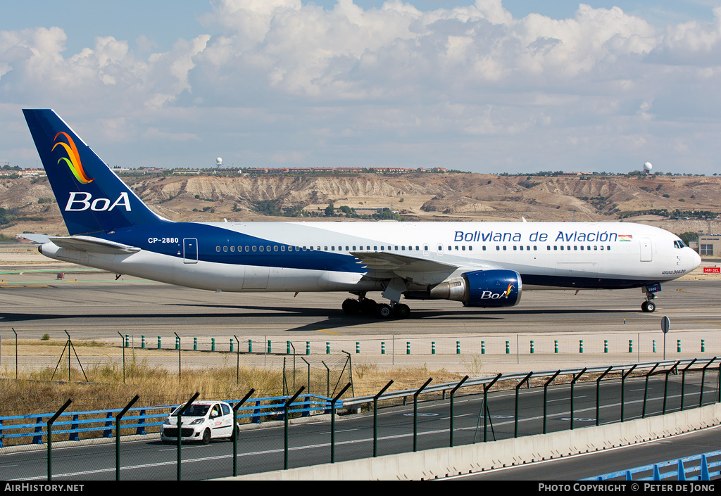 Aircraft Photo of CP-2880 | Boeing 767-33A/ER | Boliviana de Aviación - BoA | AirHistory.net #1653