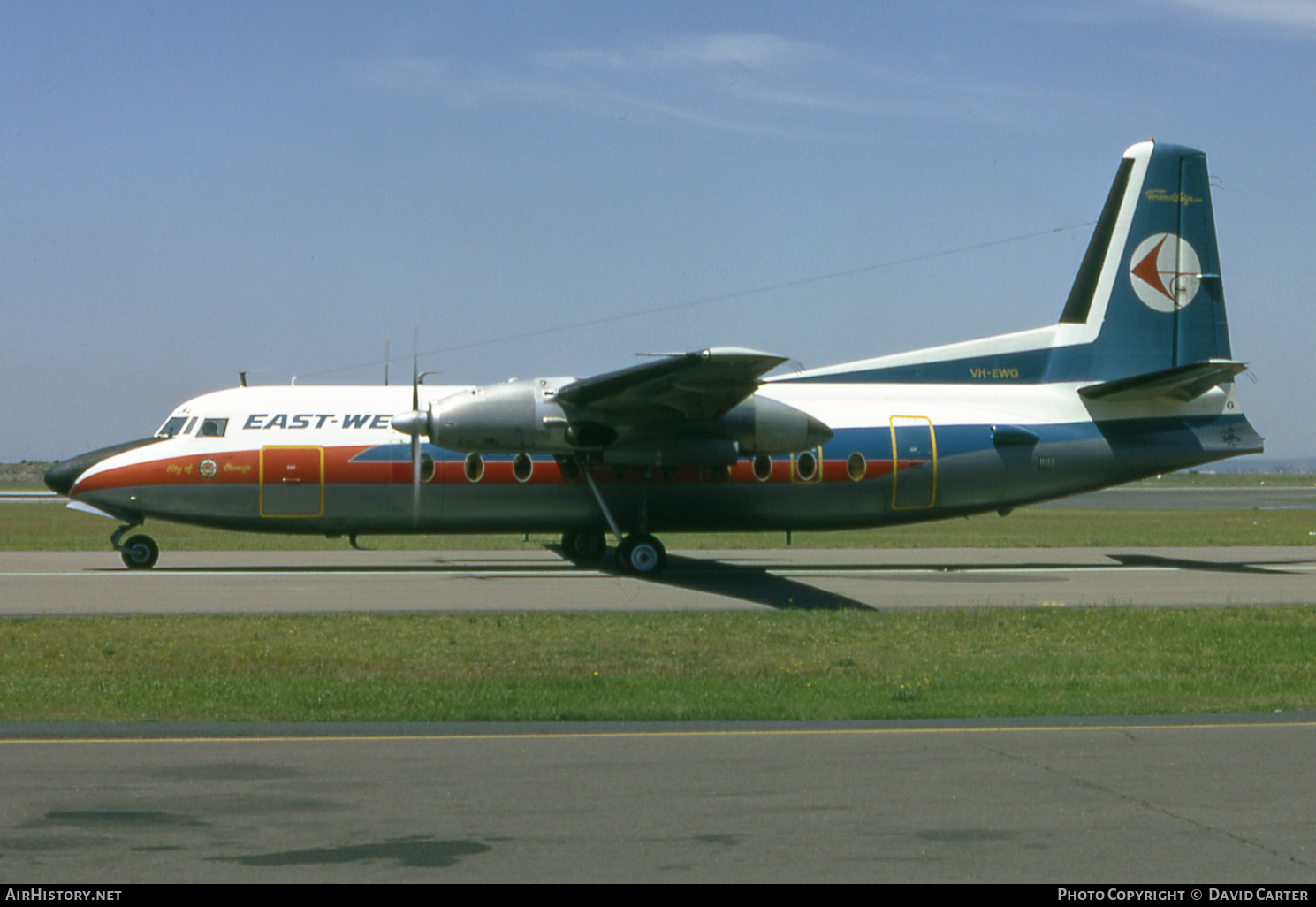 Aircraft Photo of VH-EWG | Fokker F27-100 Friendship | East-West Airlines | AirHistory.net #1693