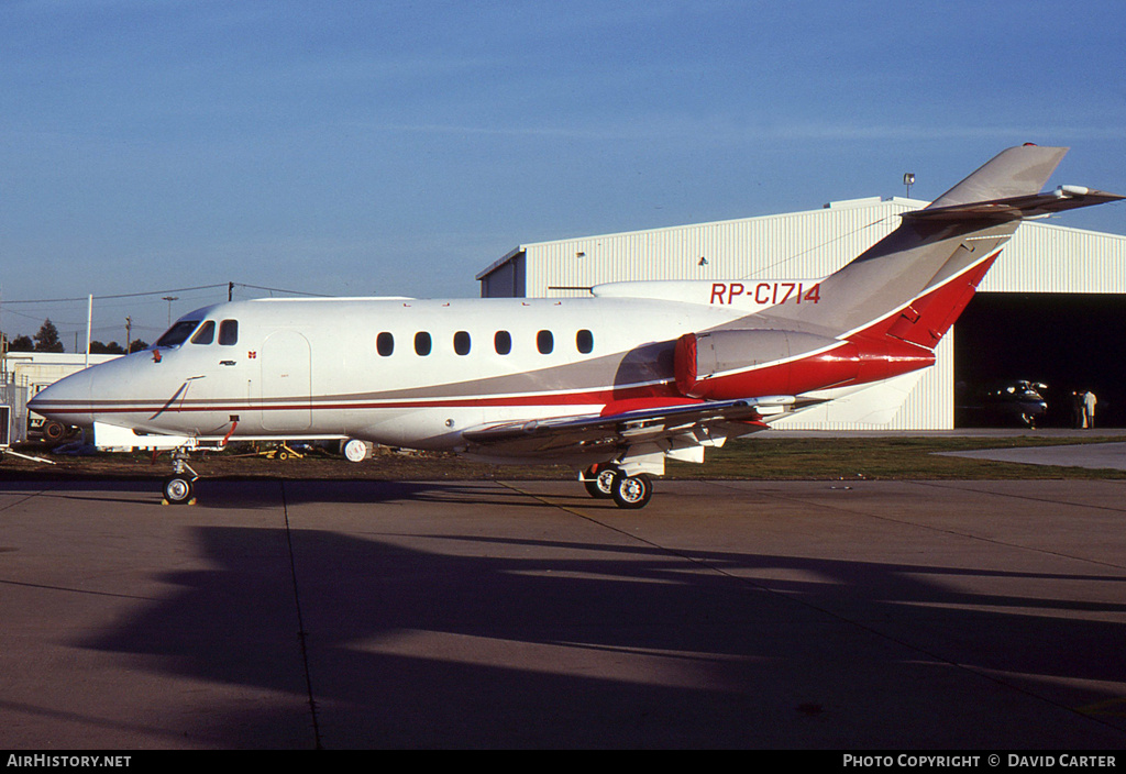 Aircraft Photo of RP-C1714 | British Aerospace HS-125-700B | AirHistory.net #1707