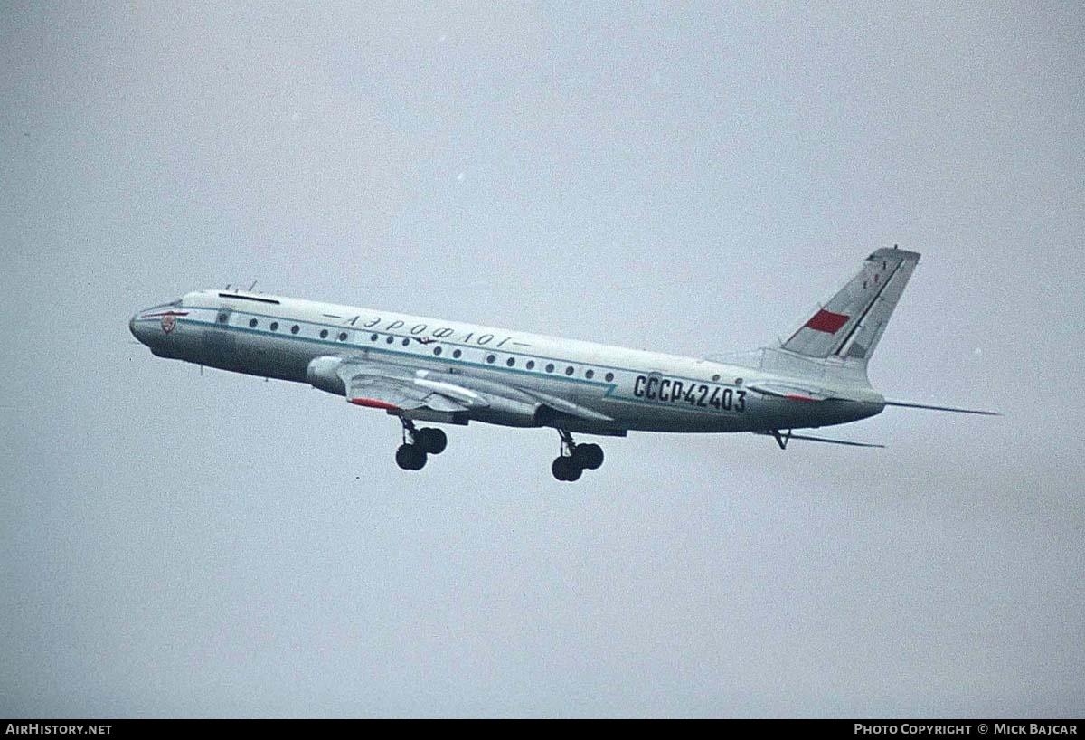 Aircraft Photo of CCCP-42403 | Tupolev Tu-104B | Aeroflot | AirHistory.net #1730