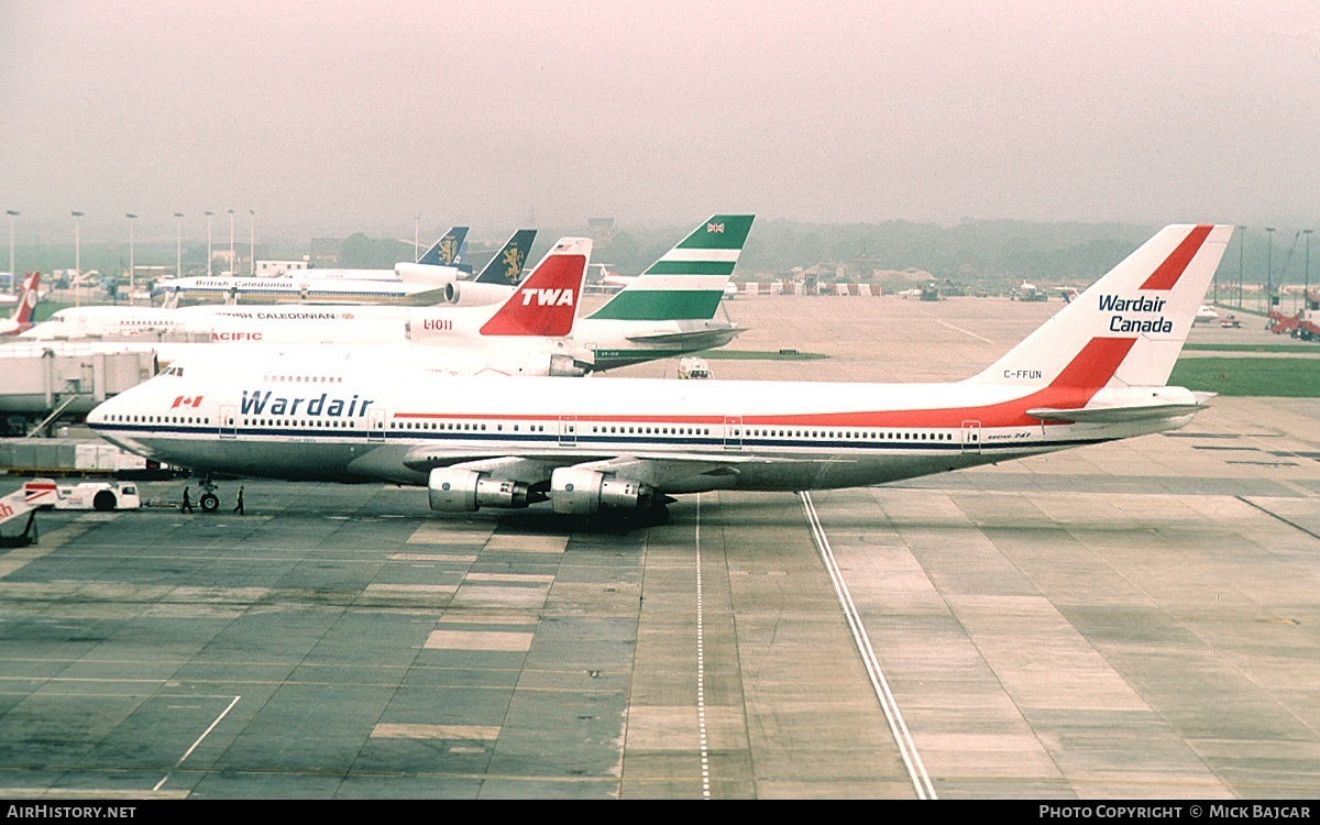 Aircraft Photo of C-FFUN | Boeing 747-1D1 | Wardair Canada | AirHistory.net #1736