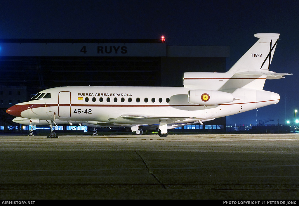 Aircraft Photo of T18-3 | Dassault Falcon 900B | Spain - Air Force | AirHistory.net #1748