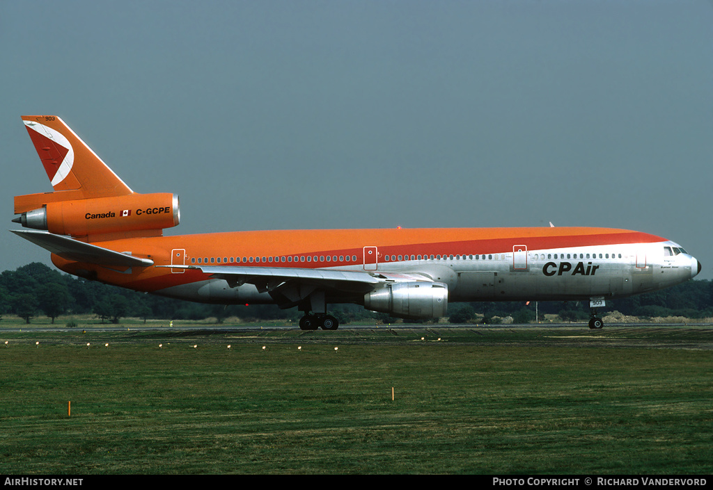 Aircraft Photo of C-GCPE | McDonnell Douglas DC-10-30 | CP Air | AirHistory.net #1770