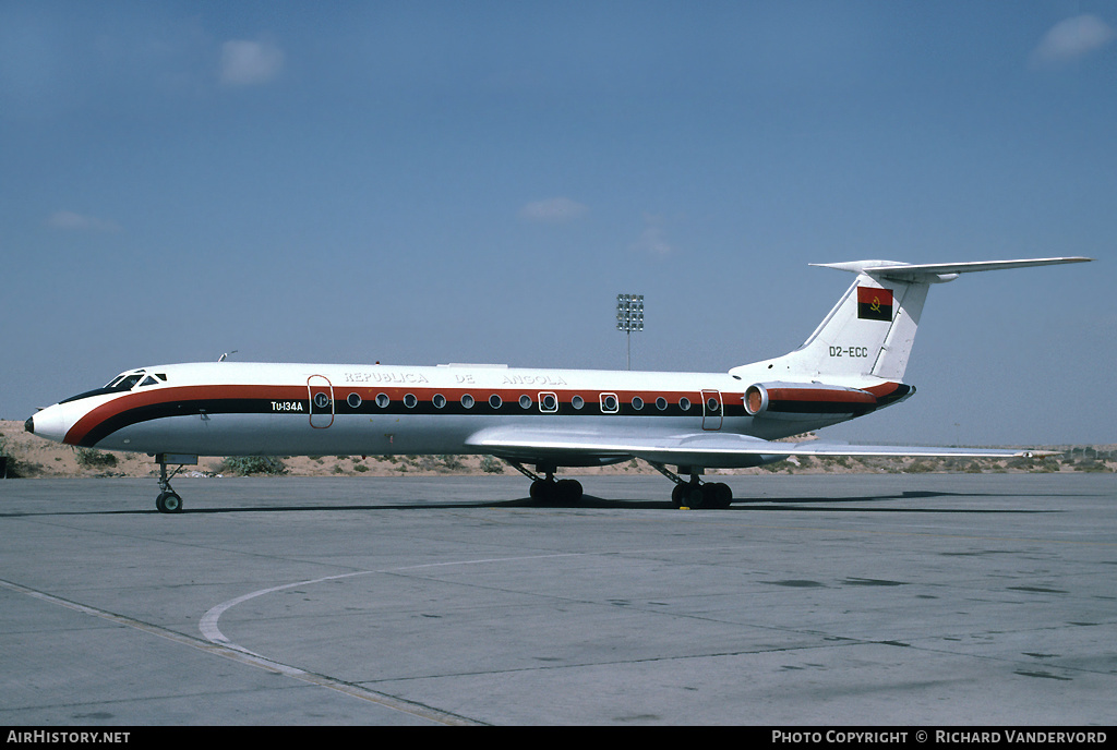Aircraft Photo of D2-ECC | Tupolev Tu-134AK | República Popular de Angola | AirHistory.net #1782