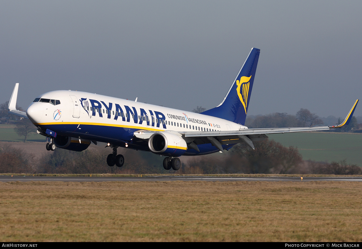 Aircraft Photo of EI-DCX | Boeing 737-8AS | Ryanair | AirHistory.net #1819
