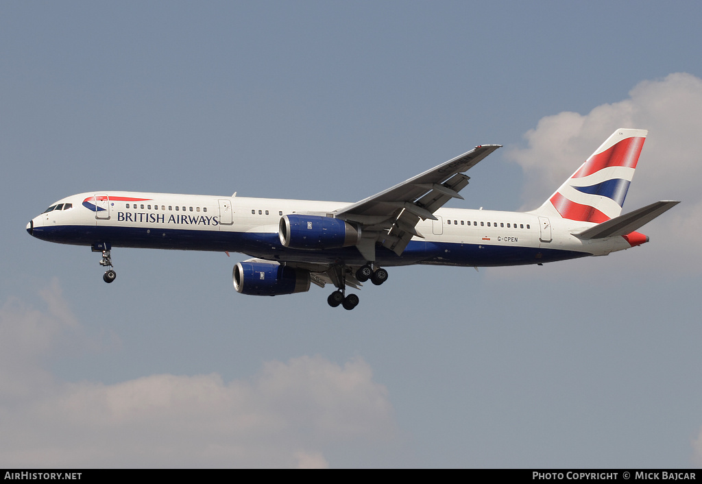 Aircraft Photo of G-CPEN | Boeing 757-236 | British Airways | AirHistory.net #1852