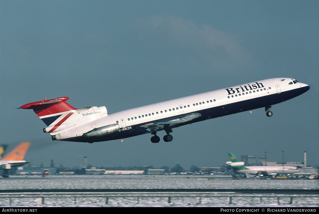 Aircraft Photo of G-AWZR | Hawker Siddeley HS-121 Trident 3B | British Airways | AirHistory.net #1863