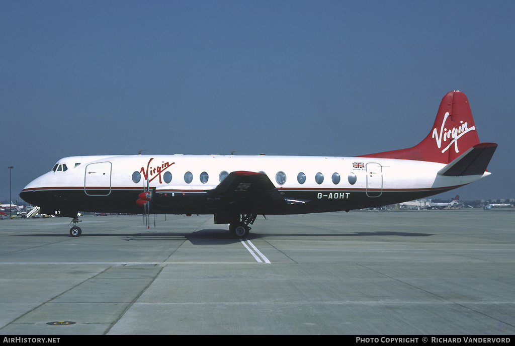 Aircraft Photo of G-AOHT | Vickers 802 Viscount | Virgin Atlantic Airways | AirHistory.net #1929