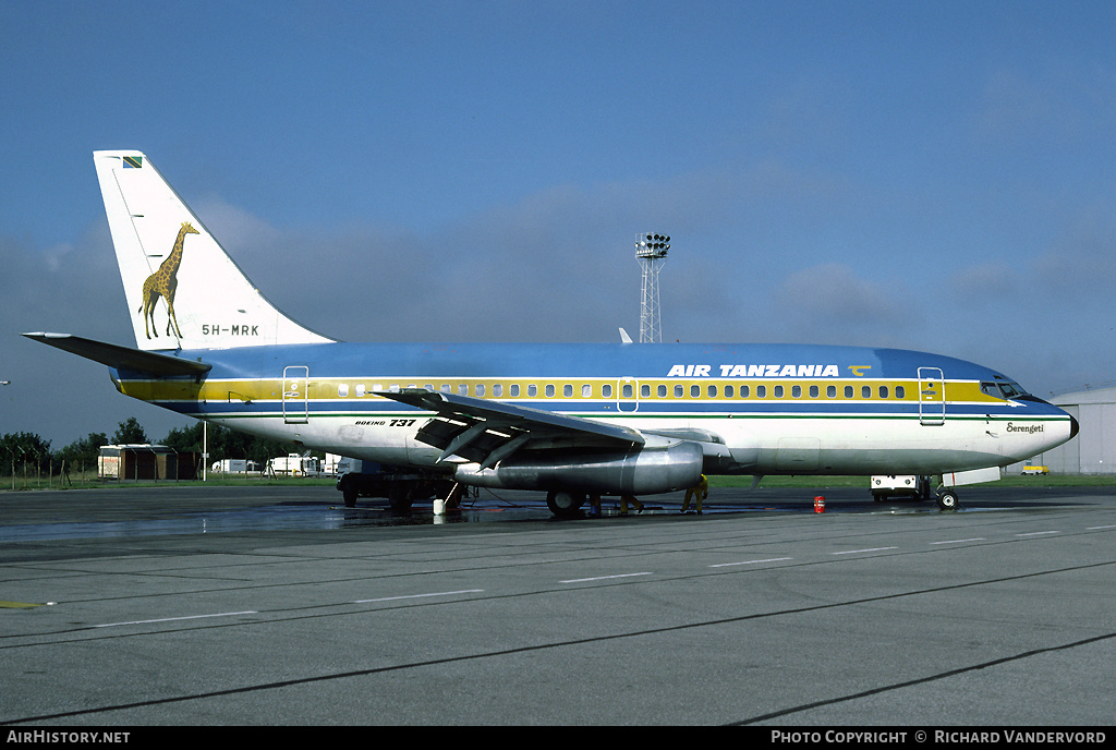 Aircraft Photo of 5H-MRK | Boeing 737-2R8C/Adv | Air Tanzania | AirHistory.net #1930
