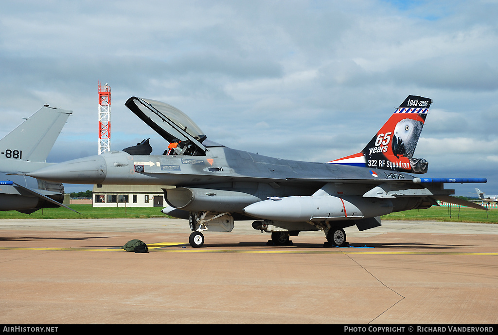 Aircraft Photo of J-876 | General Dynamics F-16AM Fighting Falcon | Netherlands - Air Force | AirHistory.net #1932