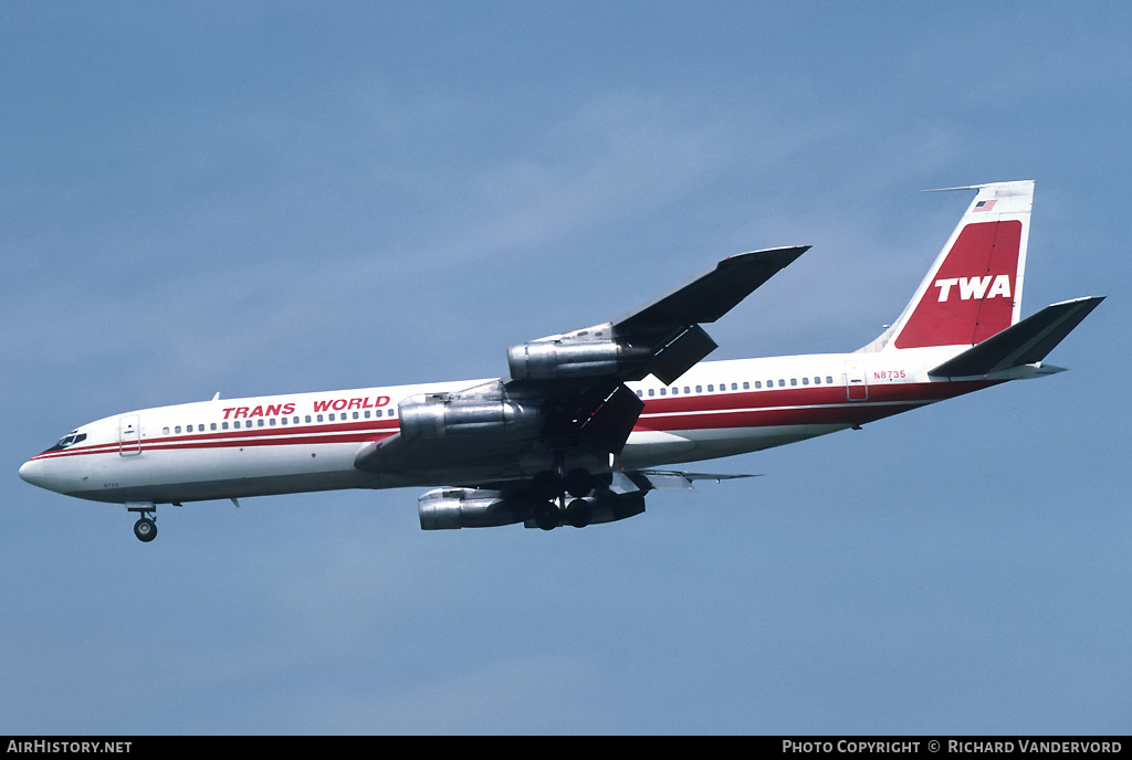 Aircraft Photo of N8735 | Boeing 707-331B | Trans World Airlines - TWA | AirHistory.net #1938