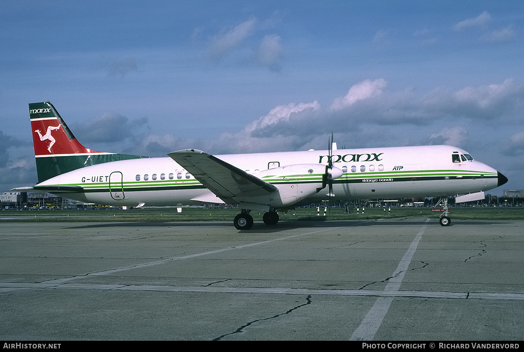Aircraft Photo of G-UIET | British Aerospace ATP | Manx Airlines | AirHistory.net #1976