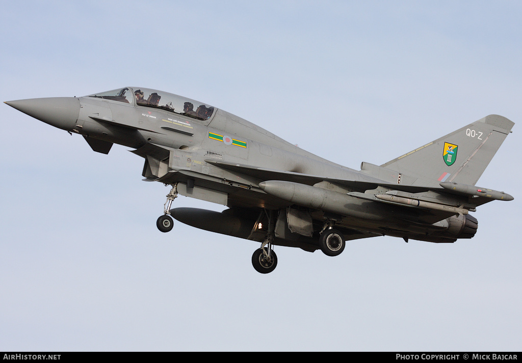 Aircraft Photo of ZJ814 | Eurofighter EF-2000 Typhoon T1 | UK - Air Force | AirHistory.net #2009