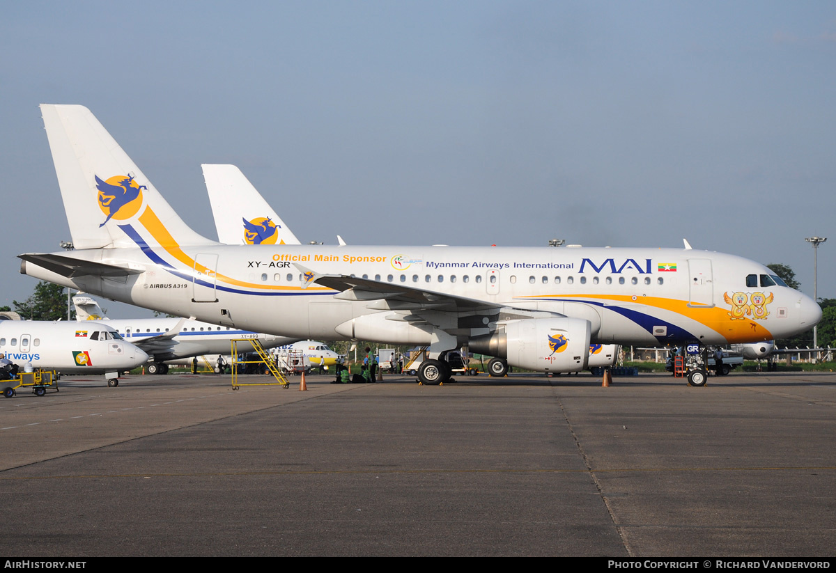 Aircraft Photo of XY-AGR | Airbus A319-112 | Myanmar Airways International - MAI | AirHistory.net #2038