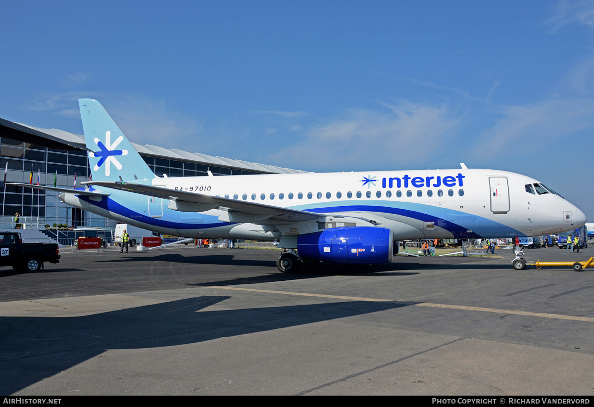 Aircraft Photo of RA-97010 | Sukhoi SSJ-100-95B Superjet 100 (RRJ-95B) | Interjet | AirHistory.net #2049