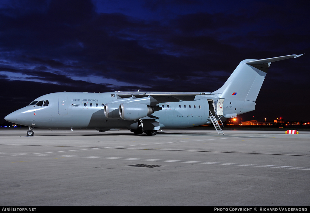 Aircraft Photo of ZE707 | British Aerospace BAe-146 C.3 | UK - Air Force | AirHistory.net #2074