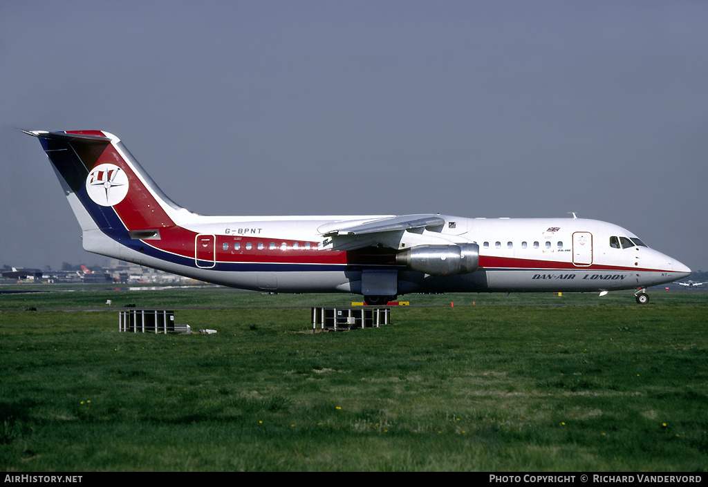 Aircraft Photo of G-BPNT | British Aerospace BAe-146-300 | Dan-Air London | AirHistory.net #2094