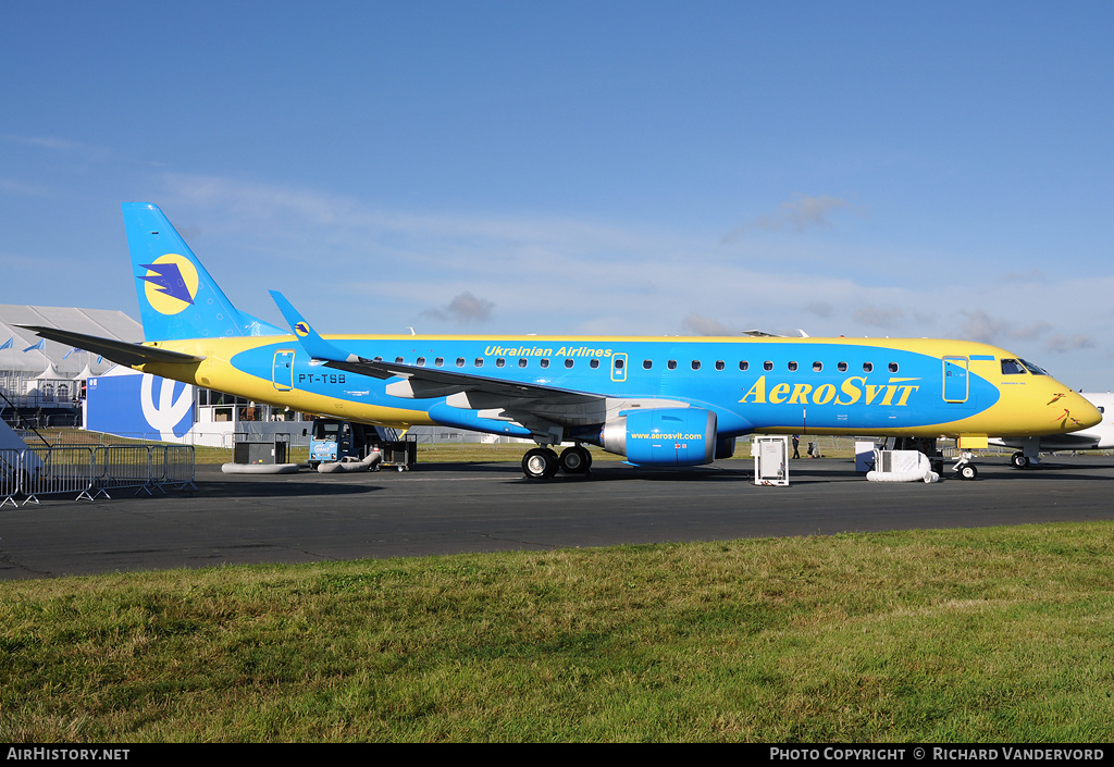 Aircraft Photo of PT-TSB | Embraer 190STD (ERJ-190-100STD) | AeroSvit Ukrainian Airlines | AirHistory.net #2099