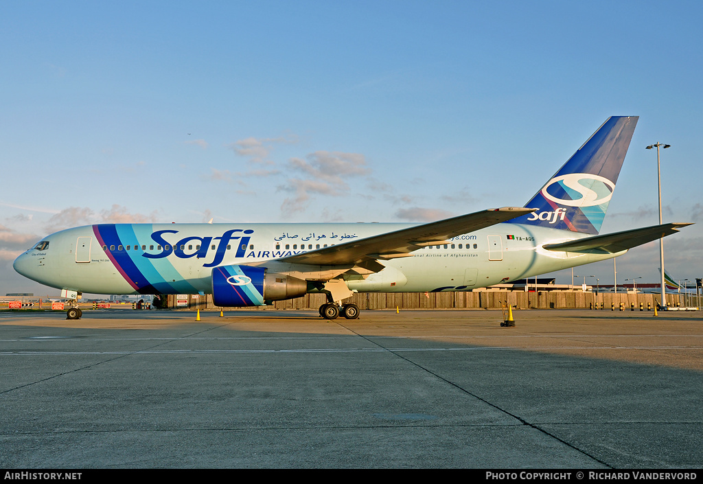 Aircraft Photo of YA-AQS | Boeing 767-2J6/ER | Safi Airways | AirHistory.net #2113