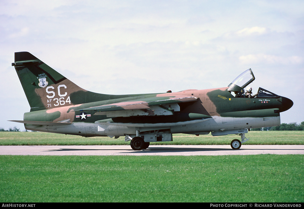 Aircraft Photo of 71-0364 / AF71-364 | LTV A-7D Corsair II | USA - Air Force | AirHistory.net
