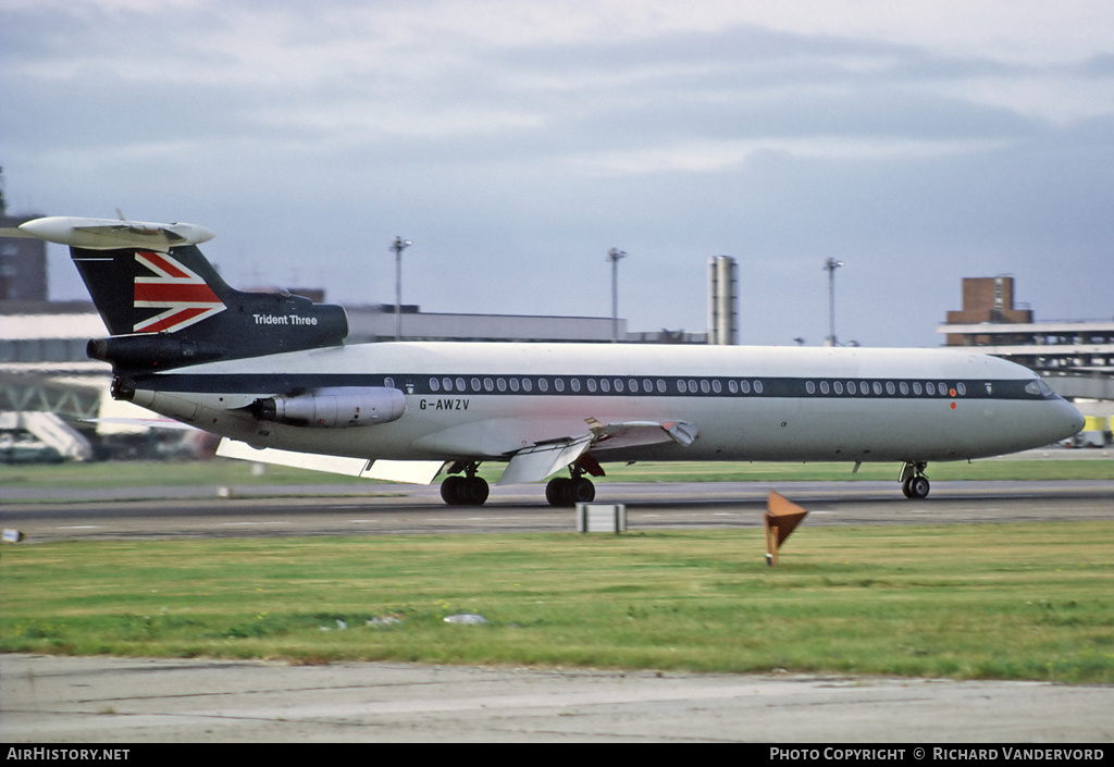 Aircraft Photo of G-AWZV | Hawker Siddeley HS-121 Trident 3B | British Airways | AirHistory.net #2120