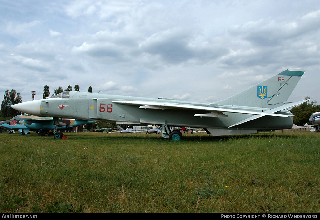 Aircraft Photo of 56 red | Sukhoi Su-24M2 | Ukraine - Air Force | AirHistory.net #2121